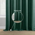thumbnail image 4 of HPD Half Price Drapes Empire Green Italian Faux Linen Room Darkening Curtains with Rod Pocket - 1 Panel - Window Curtains for Living Room & Curtains for Bedroom, 50W X 108L, 4 of 10