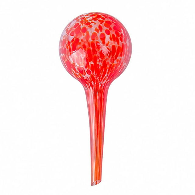 Globo de riego automático de buena permeabilidad, no friable, globo de riego automático para plantas en maceta, rojo