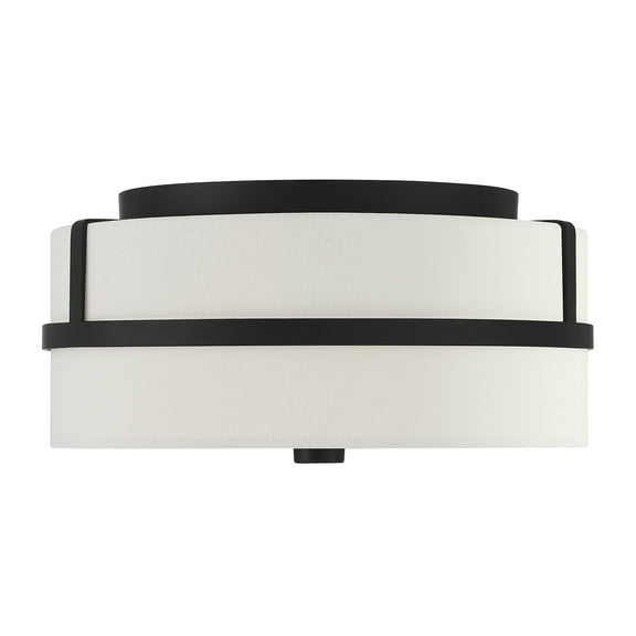Trade Winds Lighting 2-Light Ceiling Light In Matte Black