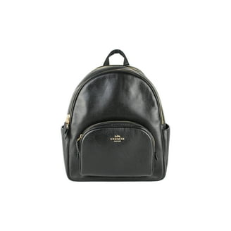 Coach (C8604) Signature Coated Mini Court Backpack in Brown Black