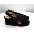 thumbnail image 2 of Journee Collection Womens Ronnie Faux Suede Peep-Toe Wedge Sandals, 2 of 5