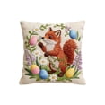 thumbnail image 3 of Fwttom Pillow Covers 18x18, Imitation Embroidery Easter Decorations Throw Pillow Covers, Short Lint Home Spring Decor for Bedroom Couch Cushion Cover, 3 of 7