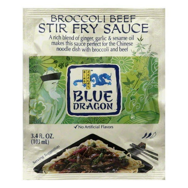 Blue Dragon Broccoli Beef Stir Fry Sauce, 3.4 Oz (Pack of 12) Walmart