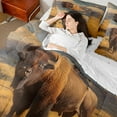 thumbnail image 4 of Castle Fairy Teens Rustic Highland Cattle Bedding Comforter Set 7-Piece,Vintage Aesthetic King Bedding Sets,Farmhouse Animal Ultra Soft Bed Sheets,Luxury Bedroom Decor,Reversible, 4 of 8