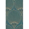 thumbnail image 5 of Blue Bold Art Deco Fan Wallpaper R8373, 5 of 5