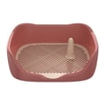 thumbnail image 3 of Inodoro para perros jinwen Soporte para almohadilla de entrenamiento Rojo grande, 3 of 8