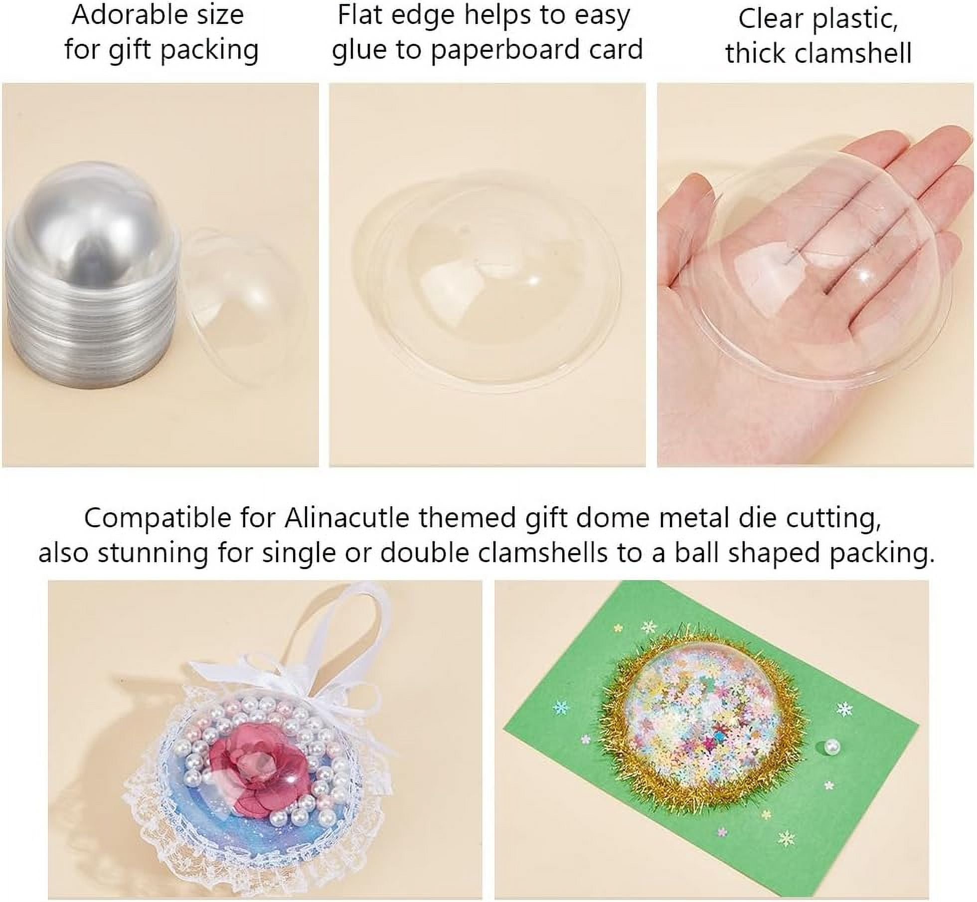 Lot De 40 Dômes Transparents Pour Bonbons - 3 Tailles (3.5 à 6.4 Cm) - DIY, Cartes Shaker, Emballage - 2