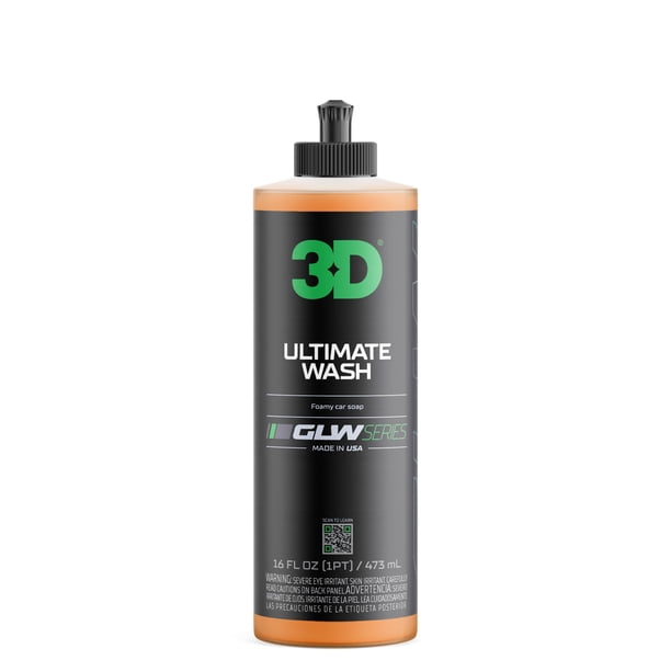 Jabón para lavado de autos 3D Ultimate Wash 473 ml pH neutro con espuma