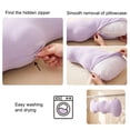 thumbnail image 6 of Miwamany Summer Cooling Ice Silk Long Body Pillow 39.37 Inch for Side Sleepers Soft Ergonomic Bolster Cushion Leg Support Pillow for Adults Bed Sleeping, 6 of 6