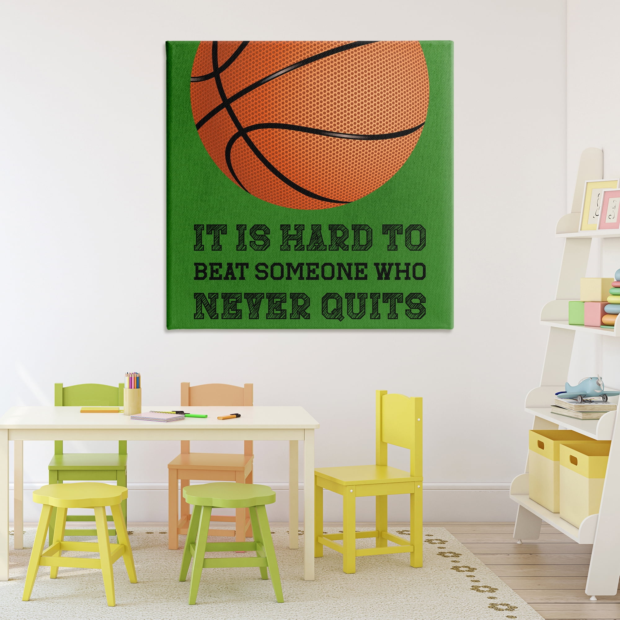 Someone Who Never Quits Canvas Wall Art, design by Marcus Prime