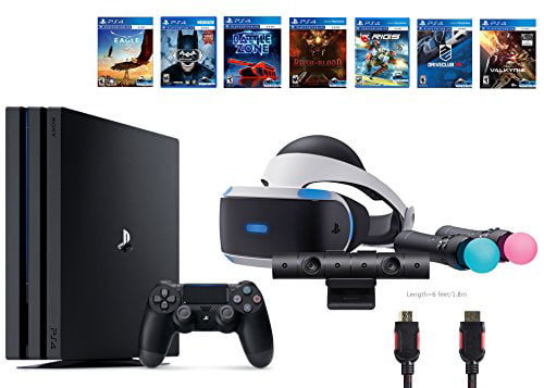 Durven Wasserette opschorten PlayStation VR Starter Bundle, 10 Items: PS4 Pro 1TB - Walmart.com