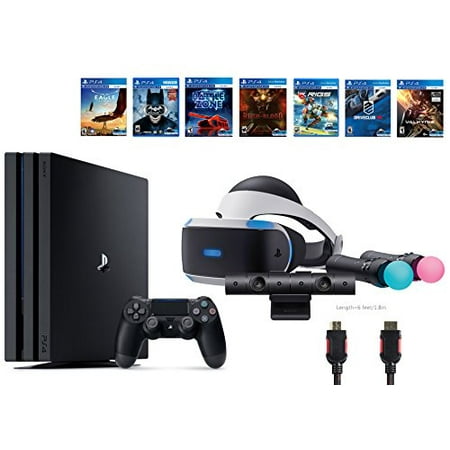 PlayStation VR Starter Bundle, 10 Items: PS4 Pro