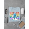thumbnail image 3 of Frozeti the Yeti - Taste the Fun Dippin' Dots Graphic Men's T-shirt, 3 of 4