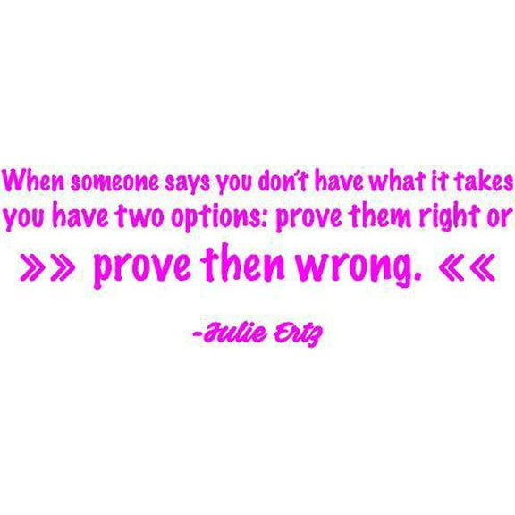 Julie Ertz Soccer Wall Decal - USA Womens World Cup Sticker / Vinyl Quote DÃ©cor for Bedroom - 20"x10"