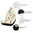 thumbnail image 3 of Goofa Vegan Fruit Carrot Printed Car Seat Covers, Automotive Seat Covers for Cars Trucks and SUVs, Quick Setup Universal Fit Elastic Seat Covers-1, 3 of 6