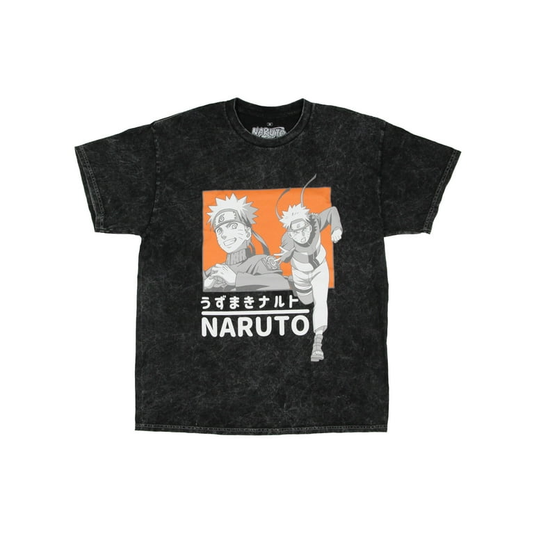 Naruto Shippuden Men's Naruto Uzumaki Acid-Washed Adult