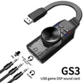 thumbnail image 2 of Usb7. 1 Channel Sound Card External USB Computer Game Sound Card For Game Chicken Computer Sound Effects Virtual Sound, 2 of 8