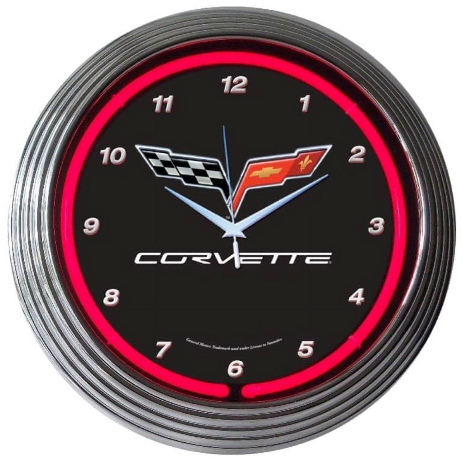 CORVETTE C6 NEON CLOCK – 8CORV6