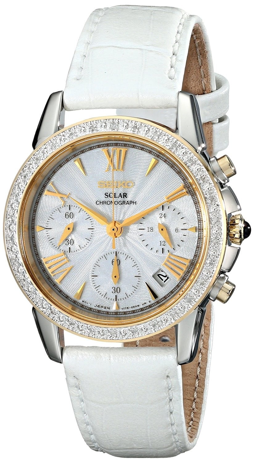 Seiko Seiko Women's Ladies' Le Grande Sport Solar Chronograph White