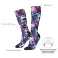 thumbnail image 4 of Sikiie cool Skull colorful Knee Socks, High Socks Long Stretchy Sock Women Knee High Stocking, Long Socks for Women, 4 of 6