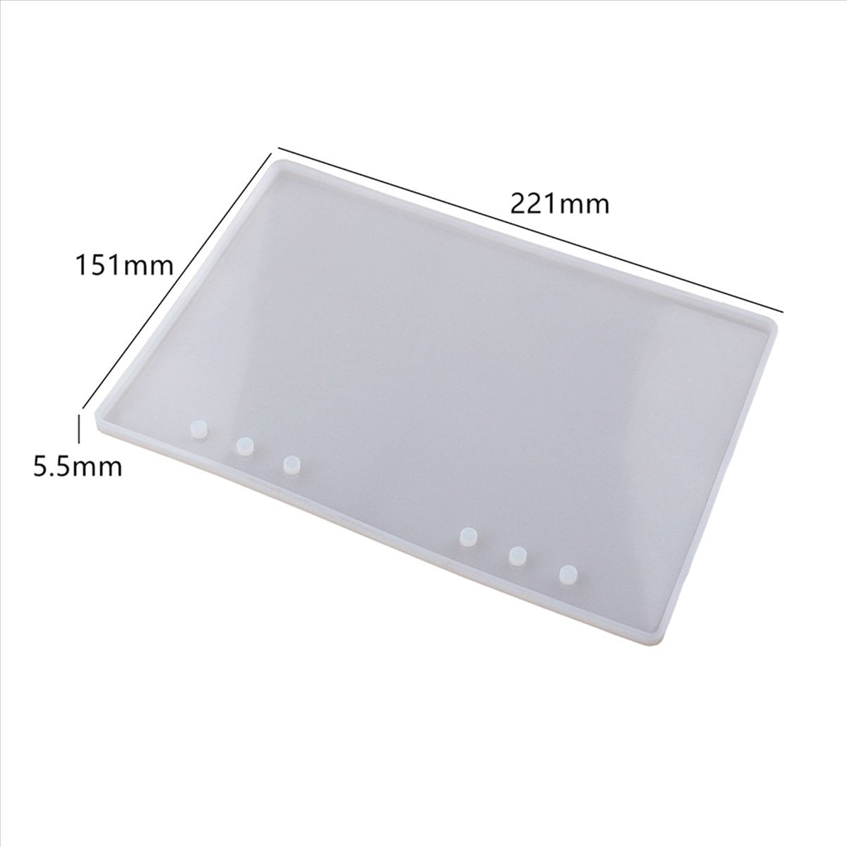 4Pcs DIY Book Cover Crystal Epoxy Resin Mold Dragon Eye Notebook Case Mirror Silicone Mold