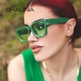 thumbnail image 4 of SHAUNA Ins Popular Mujeres Gafas de sol cuadradas Retro Hombres Tonos teñidos UV400, 4 of 5