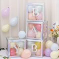 thumbnail image 1 of Set, Transparent Balloon Box, BABY Letter Party Decoration Supplies, Wedding Scene Layout Props (without Balloons), Birthday Balloons, Birthday Party Supplies, Party Decoration, Wedding Supplies, Wedd, 1 of 5