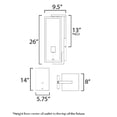thumbnail image 5 of Maxim Lighting - Catalina - 2 Light Outdoor Wall Mount In Industrial Style-26, 5 of 5