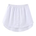 thumbnail image 1 of Shirt Extenders Layering Fake Top Lower Sweep Shirt Extender Asjustable Mini Skirt For Women, 1 of 4
