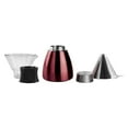 thumbnail image 3 of Asobu Insulated Pour Over Coffee Maker (32 oz.) Double-Wall Vacuum, Stainless-Steel Filter and Take on the Go Carafe (Burgundy), 3 of 7