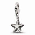 thumbnail image 1 of 925 Sterling Silver Reflections Starfish Click-on for Bead; for Adults and Teens; for Women and Men, 1 of 3
