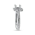 thumbnail image 2 of 1/3ct Vintage Princess Cut Engagement Ring Setting 14K White Gold, 2 of 4