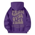 thumbnail image 4 of XINXIAOO Womens Hoodie Long Sleeve Hoodie Oversized Zip up Hoodie Graphic Hoodies for Women Purple Hoodie Women Fall Hoodies Daily Wear, 4 of 4