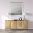 thumbnail image 4 of Maklaine Contemporary Two Tone Metal Table Lamp in Black with Nickel Accents, 4 of 13