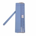 thumbnail image 1 of Cortador de papel pequeño A5, diseño de regla de corte preciso, recortador de papel multifunción para oficina, escuela, hogar, azul, 1 of 12