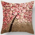 thumbnail image 6 of Yesfashion Oil Painting Tree Throw Pillow Case, Velvet Decorative Pillow Cover for Sofa Bedroom Car 18 x 18 inch, 6 of 9