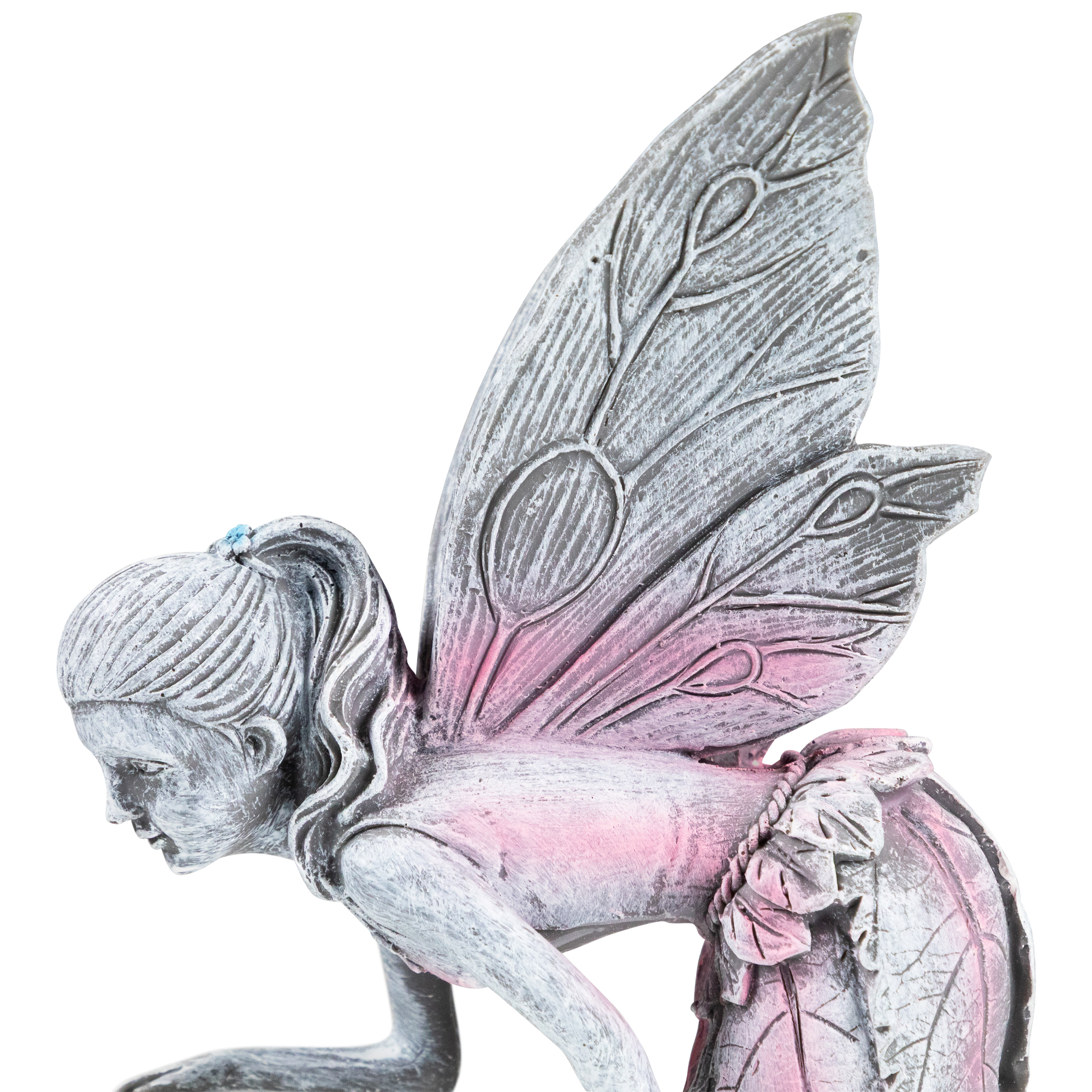 Northlight Solar Lighted Fairy with Gazing Ball Outdoor Garden Statue - 11"