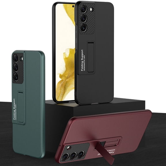 For Samsung Galaxy S23 Ultra/S23 /S23 Case Cover, Shockproof Luxury Thin Hard Protective Slim Cover with Kickstand