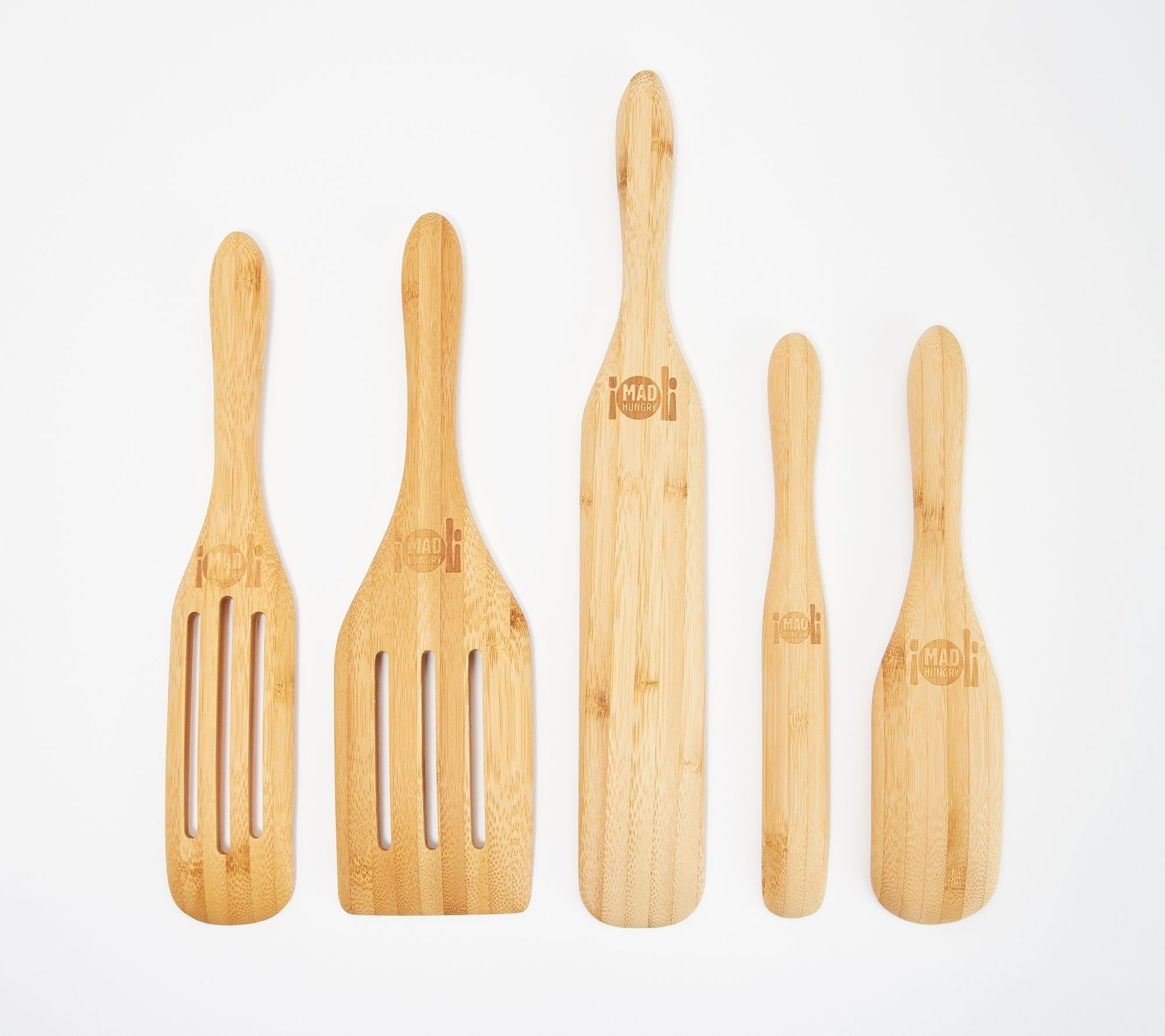 Mad Hungry 5-piece Multi-use Bamboo Spurtle Set Model K48351 Green : Target