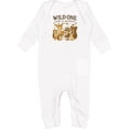 thumbnail image 2 of Inktastic Wild One Happy 1st Birthday Woodland Animals Baby Romper Coveralls, 2 of 4
