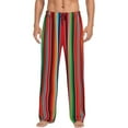 thumbnail image 2 of Kdxio Mexican Serape Blanket Stripes Print Men's Sleep Pajama Pant Lounge Pants with Pockets, 2 of 8