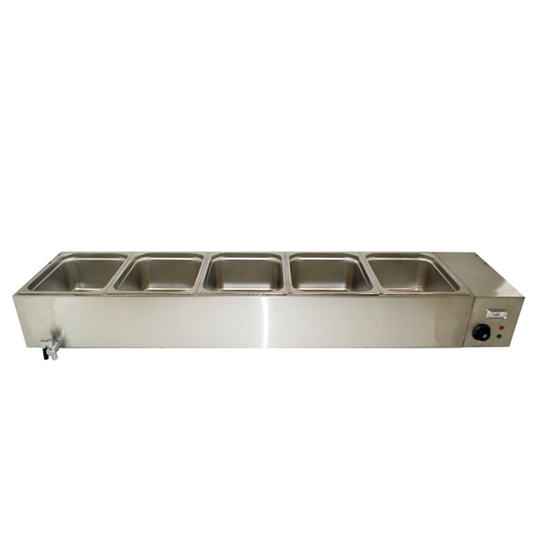 Wilprep 6 Pan Food Warmer for Parties Hotels Restaurants 1200W Buffet  Server and Warmer 