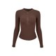 thumbnail image 2 of Henry-Camiseta deportiva ajustada de Modal para mujer, traje de Yoga ajustado de manga larga para correr, camisetas básicas para Fitness, prendas de vestir para correr, 2 of 6