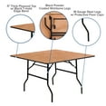 thumbnail image 5 of Emma + Oliver 4-Foot Square Wood Folding Banquet Table - Event & Catering Table, 5 of 11