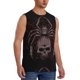 thumbnail image 2 of Fotbe Spider with Skull Men's Camiseta sin Mangas Estampada para Hombres, Playera Casual para Gimnasio, Entrenamiento, Playa-X-Large, 2 of 7