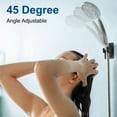 thumbnail image 3 of Uxcell Self Adhesive Handheld Shower Head Holder with Hanger Hooks, Black, 3 of 6