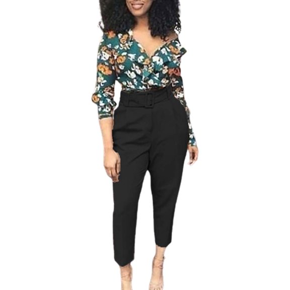 Siilsaa Womens Wide Leg Pant Women's High Waisted Wide Leg Jeans Baggy Mom Casual Denim Pants Black,S