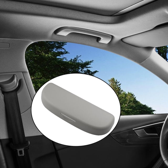 Colaxi Support de Lunettes de Soleil Accessoires Intérieurs Pièces Automobiles Résistant à l'Usure Remplacement Facile à Utiliser Organisateur Boîte de Rangement pour Lunettes Gris