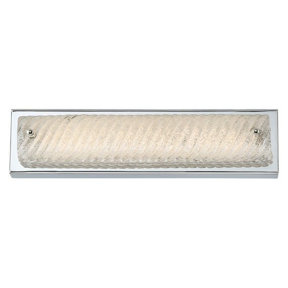 Quoizel Platinum Bath Fixture with L E D Lights in Polished Chrome