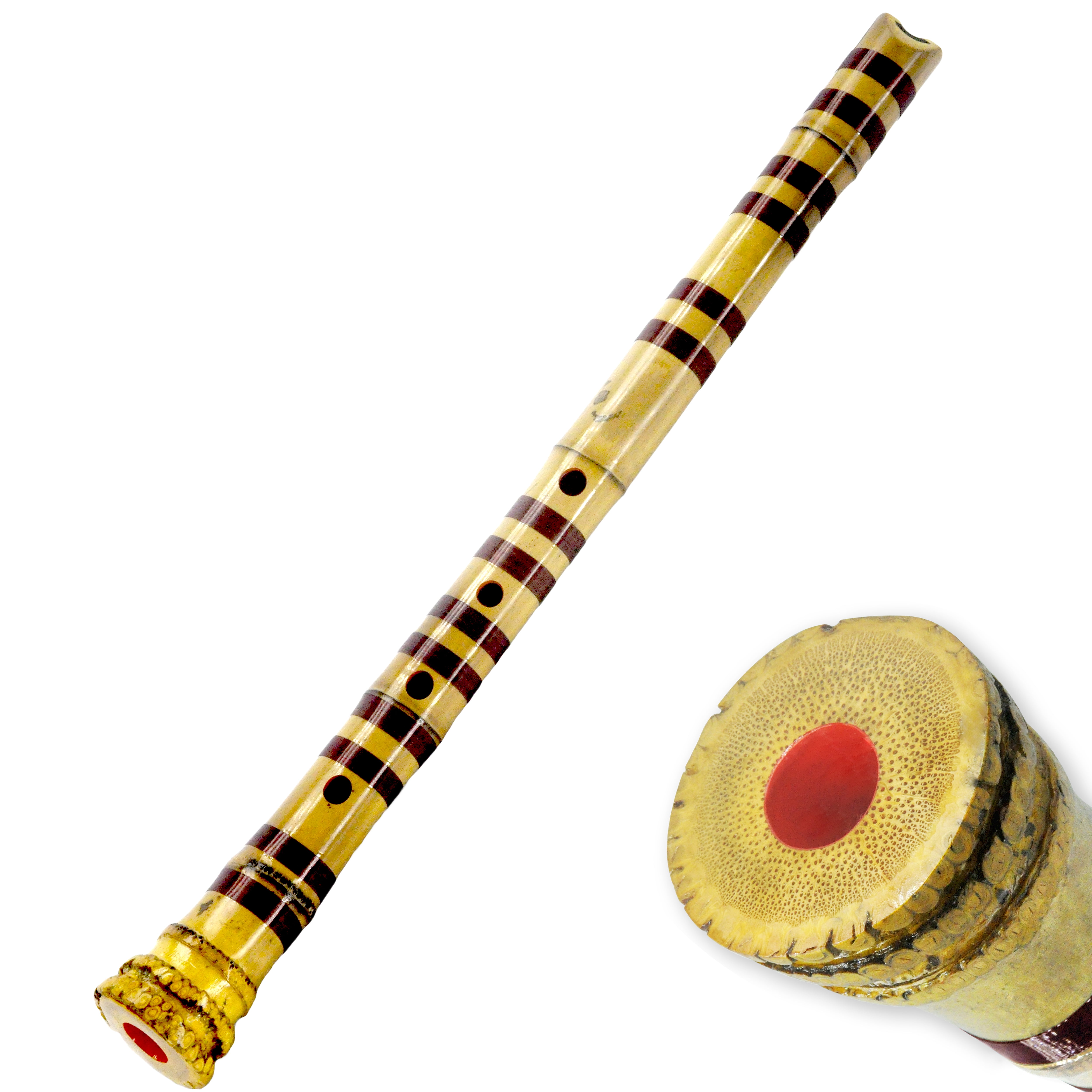 Japanese Zen Shakuhachi Pentatonic end-blown flute with natura bell root. TOZAN-ryu  1.8 feet , Key of D,Play all ocataves. Good for seasoned flautist and any level player.  Play Jazz.